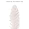 7ft. Pre-Lit Flocked White Artificial Alpine Pencil Tree, Clear Lights